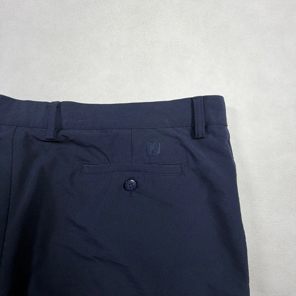 FootJoy Mens Performance Golf Shorts Navy Blue Size 40 Stretch Flat Front‎ FJ